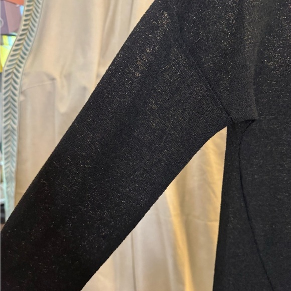 Catherine Malandrino Black Long Sleeve Textured Round Neck Top SZ S - Picture 4 of 7